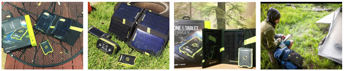 Зарядный комплект Venture 30 Solar Recharging Kit. Коллаж
